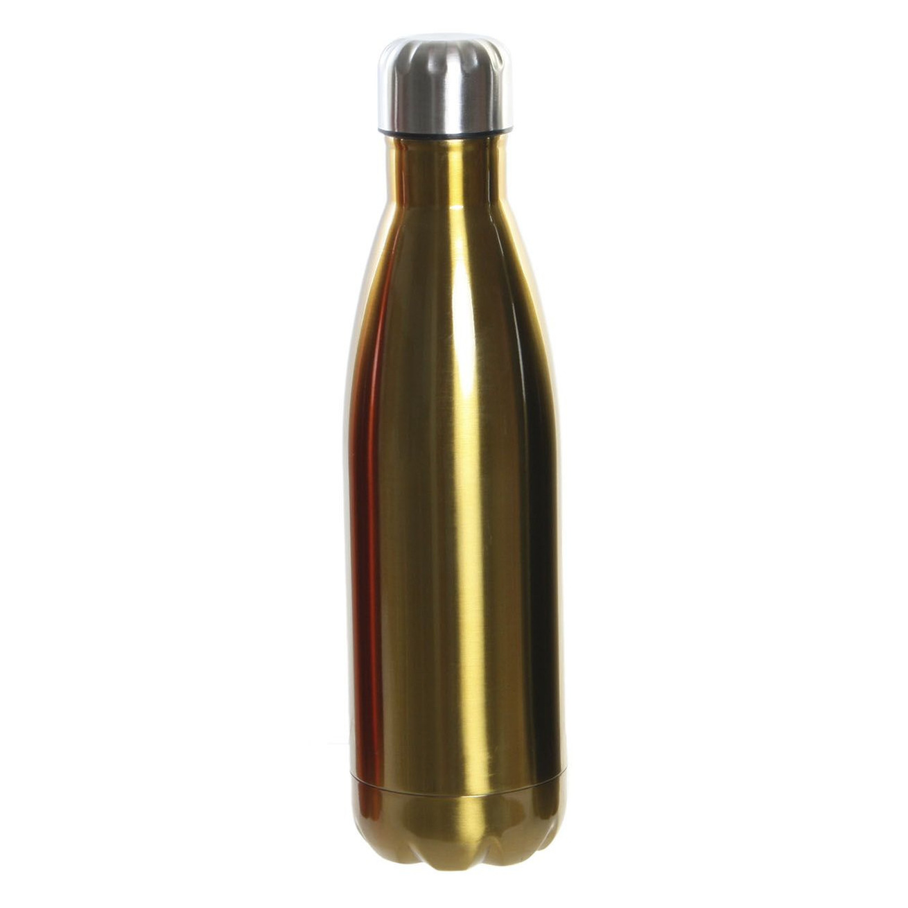 RVS thermos waterfles/drinkfles goud met schroefdop 500 ml - Top Merken Winkel